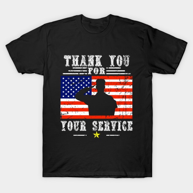 veterans day thank you for your service T-Shirt by Barnard